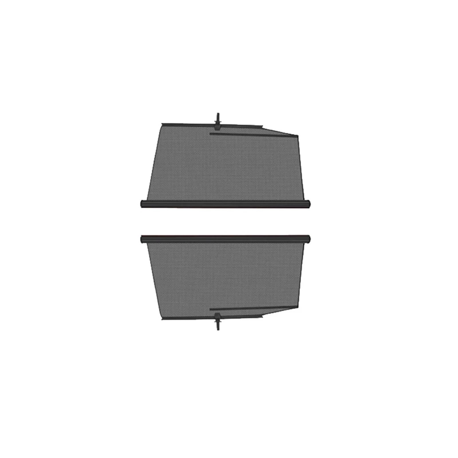 Auto Sonnenblende Juniper Windschutzscheiben Sonnenschutzvorhang Einziehbares Set Lift Sonnenschutz Teleskop Schatten Privater Vorhang Für Tesla Für Modell Y(Model3 2Piece Rear) von Lnojxxk