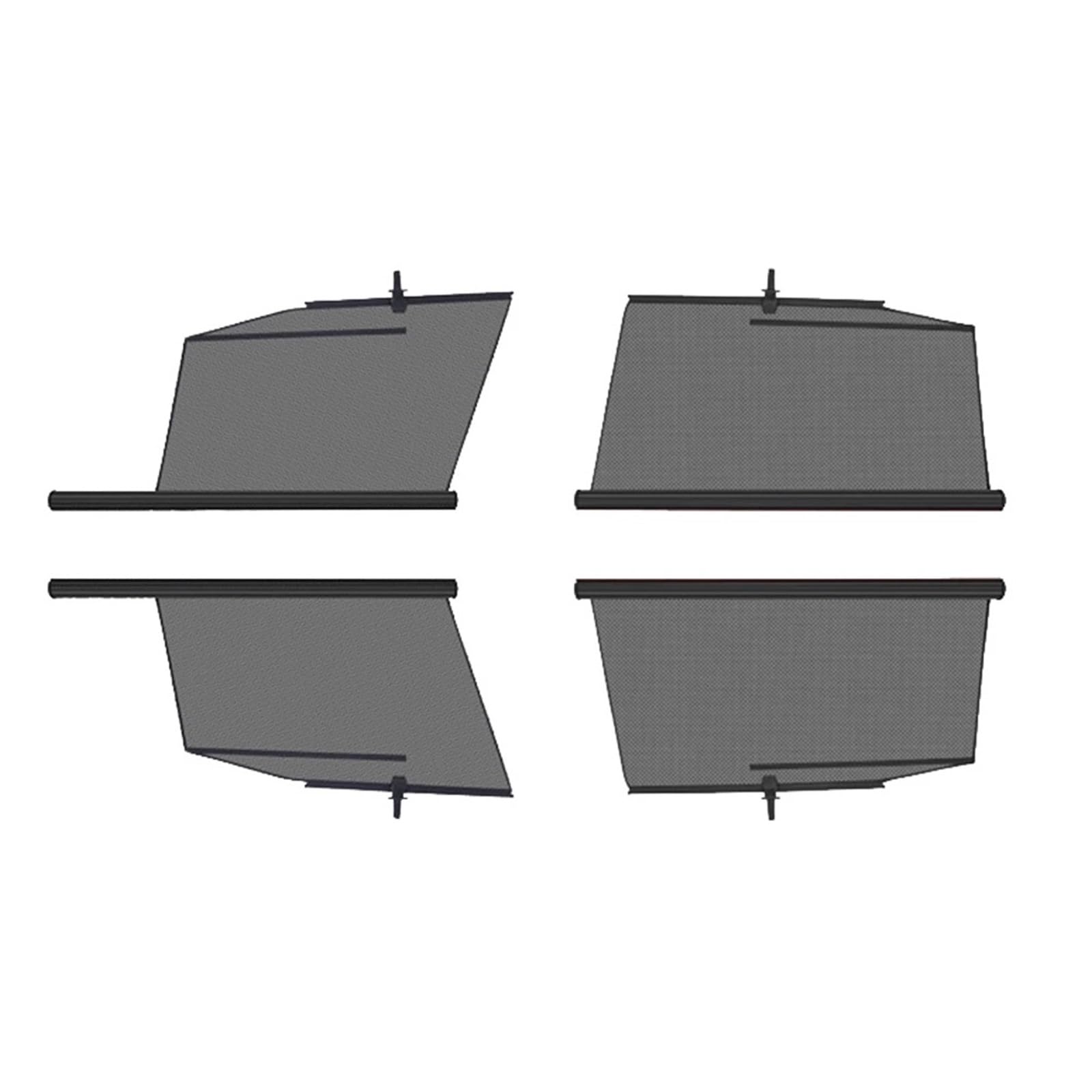 Auto Sonnenblende Juniper Windschutzscheiben Sonnenschutzvorhang Einziehbares Set Lift Sonnenschutz Teleskop Schatten Privater Vorhang Für Tesla Für Modell Y(Model3 4Piece) von Lnojxxk