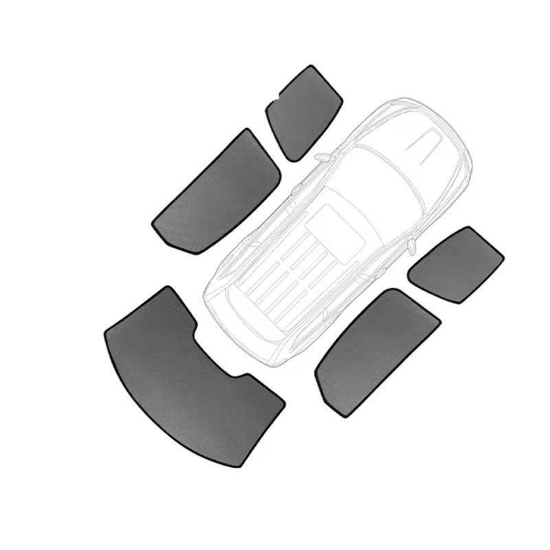 Auto Sonnenblende Magnetischer Auto Sonnenschutz Frontscheibe Vorhang Für Die Rückseite des Fensters Für Toyota Für Yaris Für Cross XP210 2021 2022 2023 2024(5Piece Sunshades) von Lnojxxk