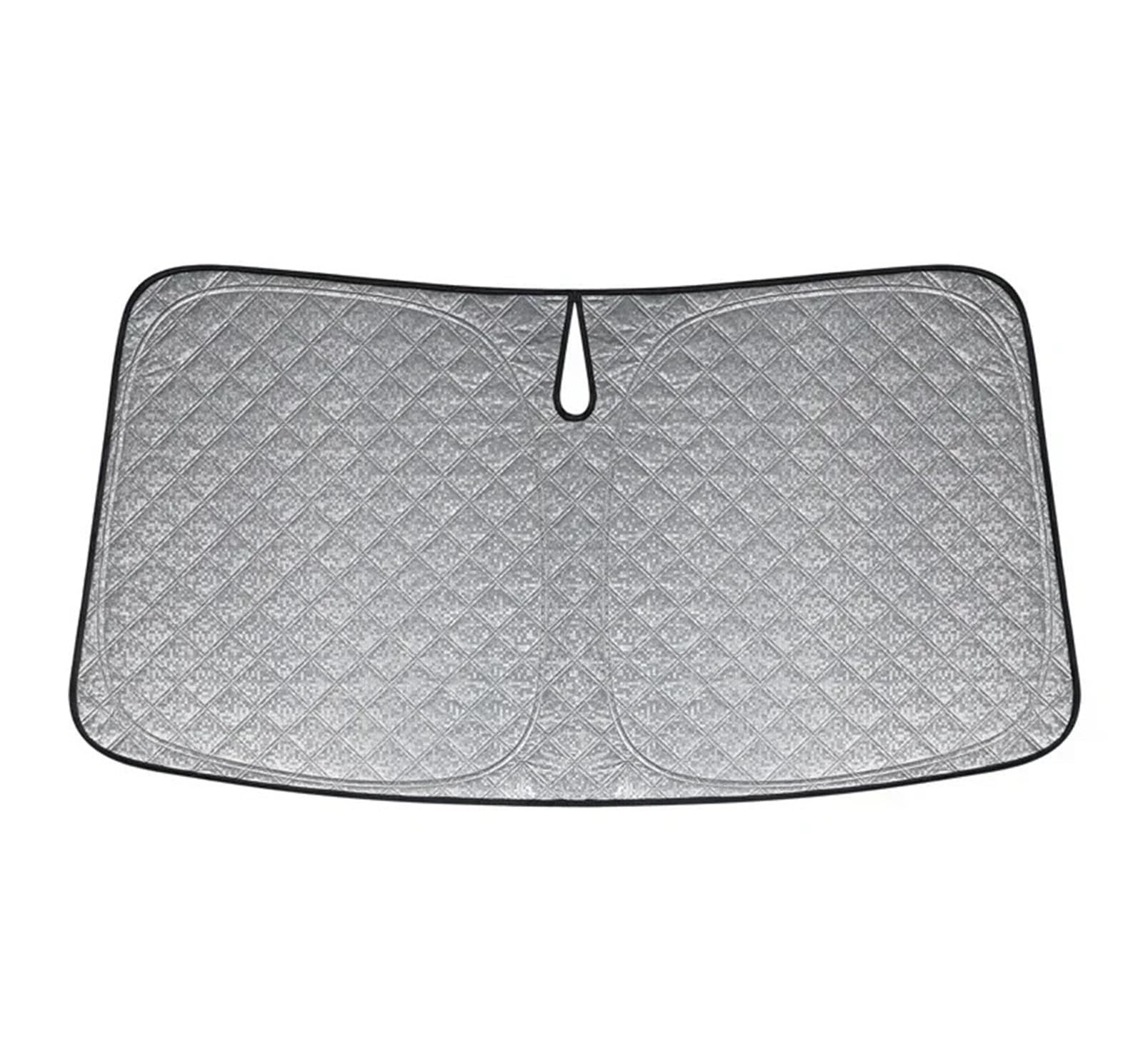 Auto Sonnenblende Privatsphäre Frontscheibe Sonnenschutz Reflektierende Abdeckungen Sunproof UV Rays Seite Windows Sonnenschutz Für Tesla Für Modell 3 Highland 2024(Front Wind Thick) von Lnojxxk