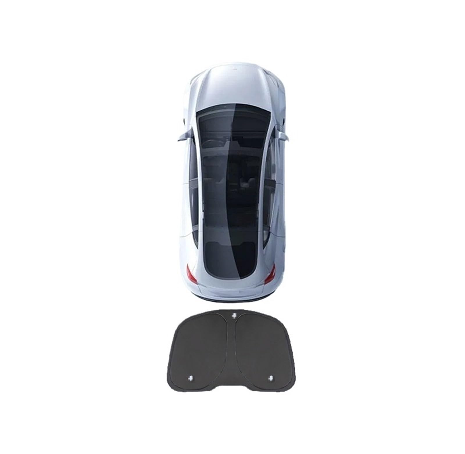 Auto Sonnenblende Seitenfenster Schiebedach Sonnenschutzrollo Für Camping Ruhe Privatsphäre Sonnenschutz Für Tesla Für Modell 3 Highland 2024 2025(Rear Windshield) von Lnojxxk