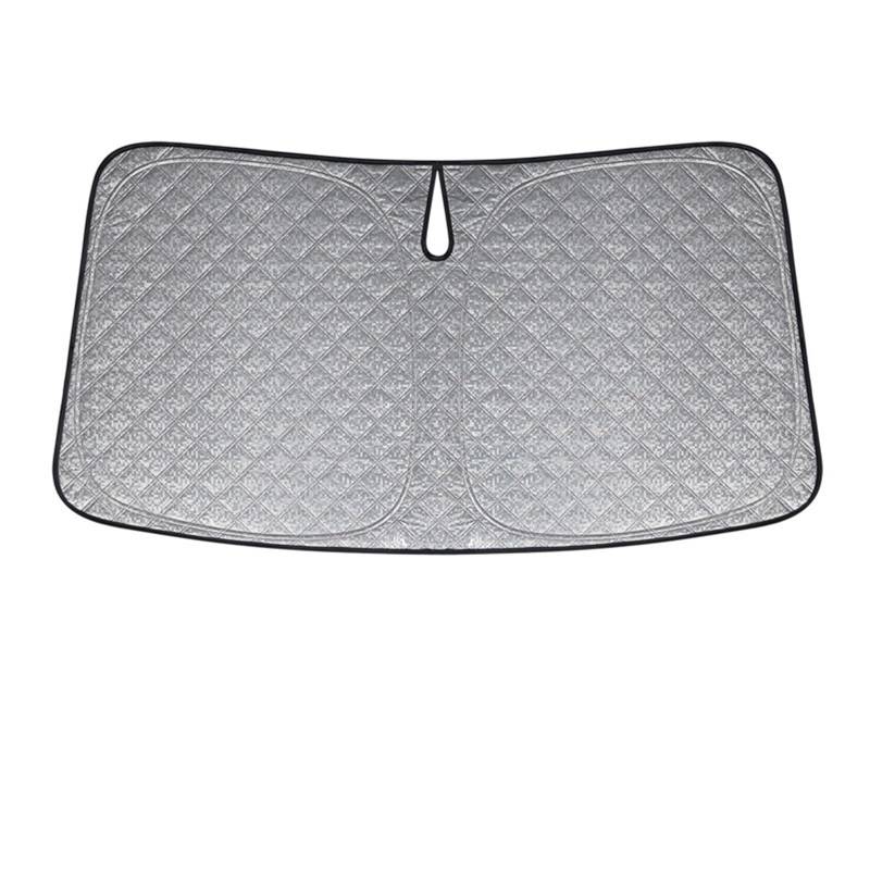 Auto Sonnenblende Seitenfenster Sonnenschutz Dachfensterrollo Schiebedach Beschattung Netz Frontscheiben Sonnendach Schatten Für Tesla Für Modell 3 Highland 2024(Front Wind 6-Layer) von Lnojxxk