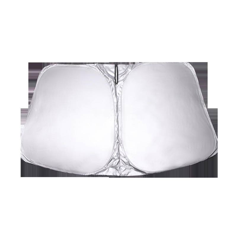 Auto Sonnenblende Seitenfenster Sonnenschutz Dachfensterrollo Schiebedach Beschattung Netz Frontscheiben Sonnendach Schatten Für Tesla Für Modell 3 Highland 2024(Front Wind Silver) von Lnojxxk