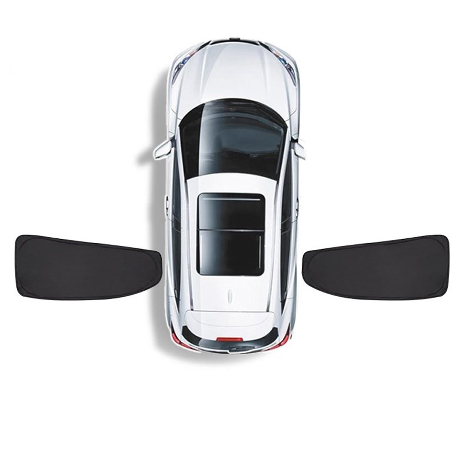 Auto Sonnenblende Windschutzscheiben Sonnenschutz Schutz Für Die Vorderseite des Fensters Sichtschutz Auto Sonnenschutz Für Tesla Für Modell 3 Y 2024 2025(Model3 Rear 2Piece) von Lnojxxk
