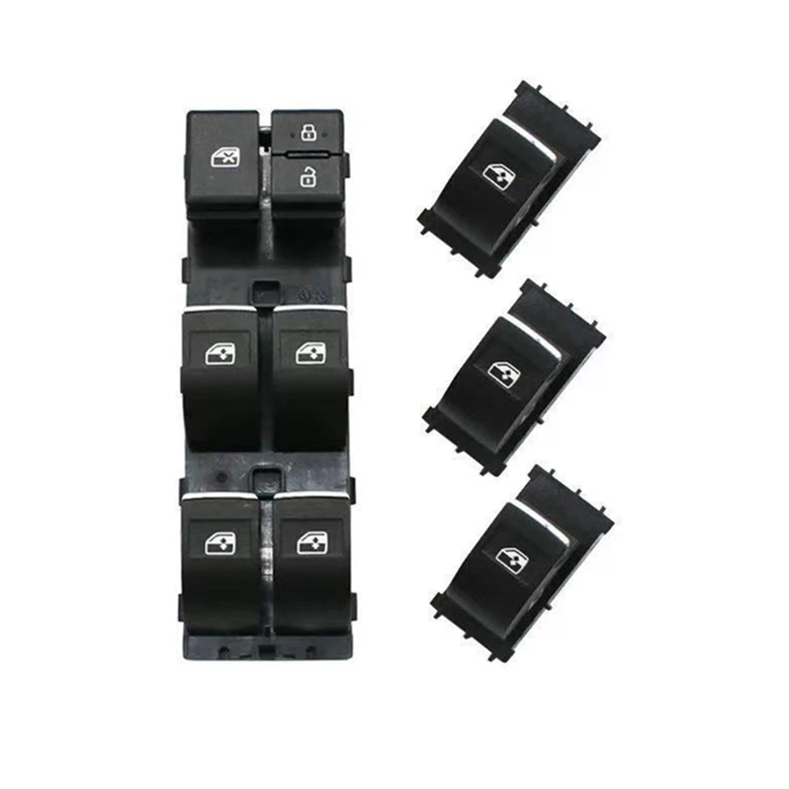 ElEktrischer Fensterheberschalter Elektrische Master Fensterheber Control Schalter Heber Glas Regler Taste Für Dongfeng Joyear SX6 SX5(4Piece Set) von Lnojxxk