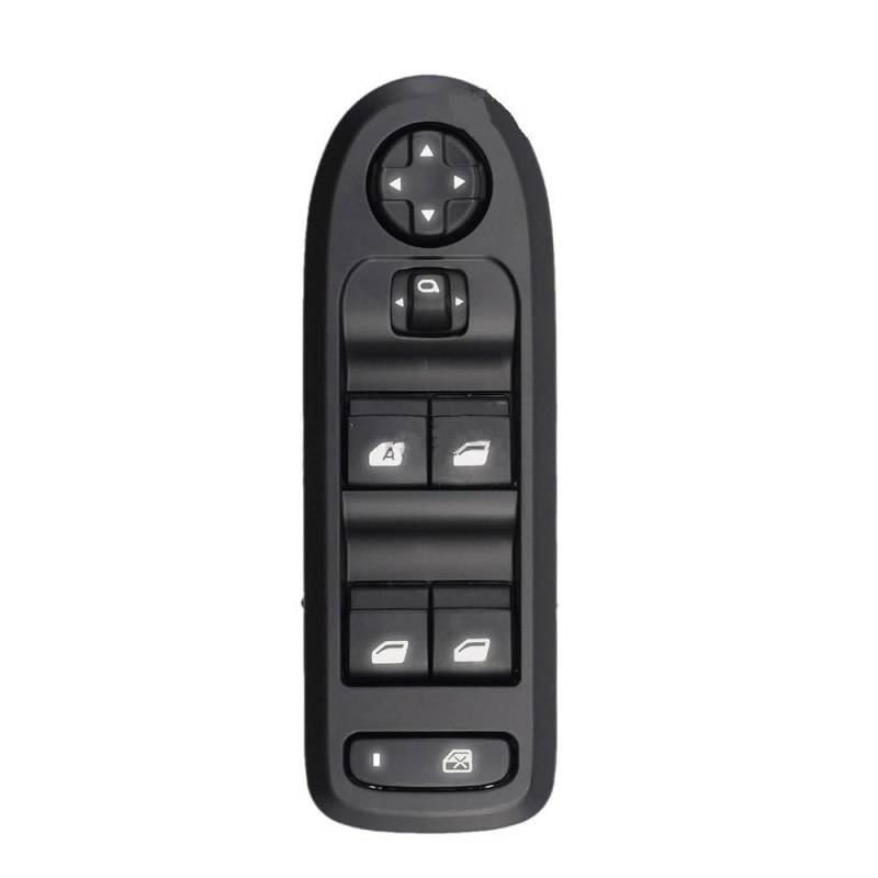 ElEktrischer Fensterheberschalter NEVOSA Elektrischer Fensterheberschalter Glasheberknopf 98025189ZD Für Peugeot 301 2014 2015 2016 2017 Für Aircross Picasso 98025201ZD(White Backlight) von Lnojxxk