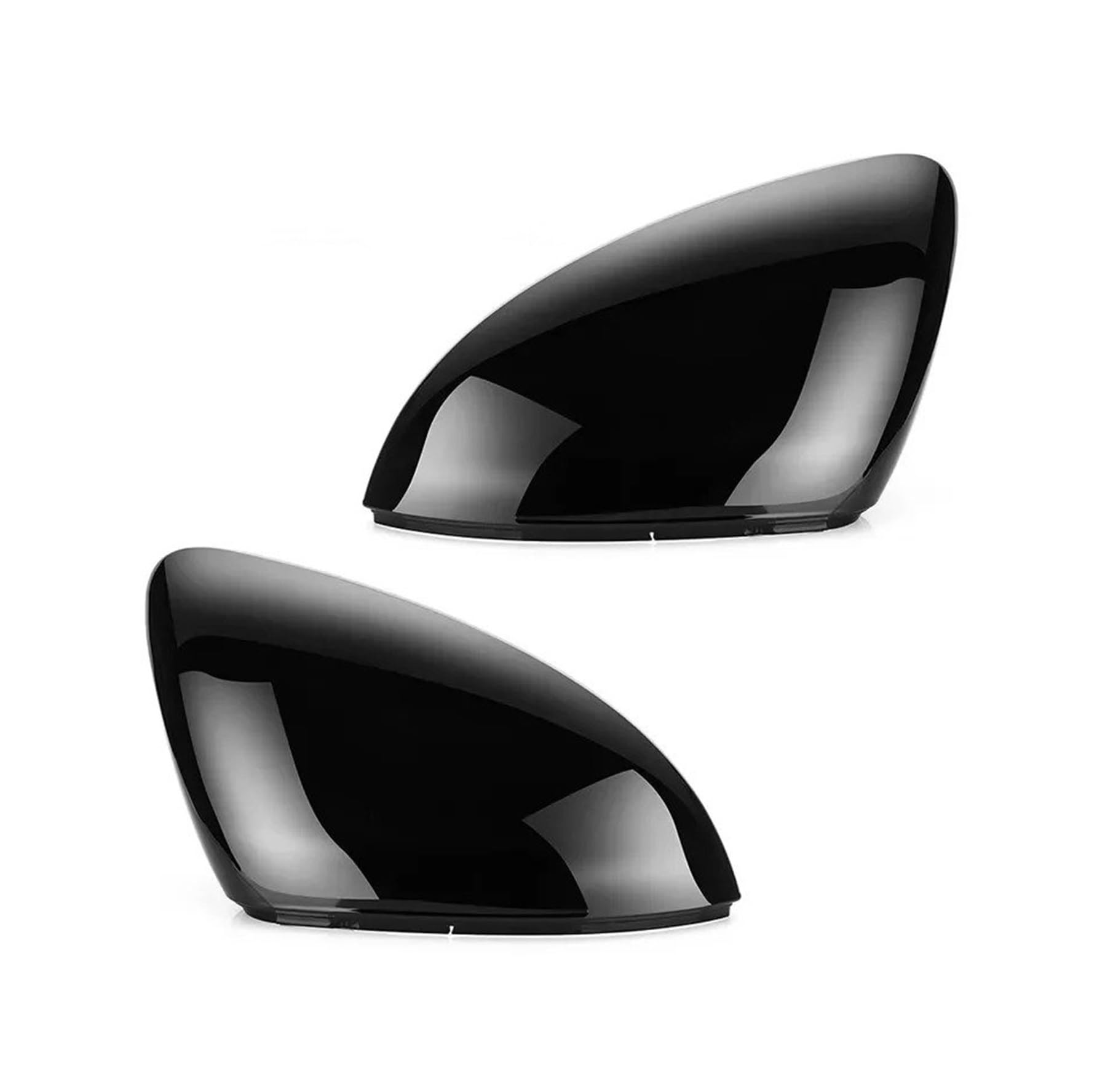 Türspiegelabdeckungen 1 Paar Auto Seitenspiegelabdeckung Rückspiegelgehäusekappen Autos Teile Zubehör Trim Für VW Für Golf 7 MK7 MK7.5 Für Touran L Spiegelgehäuse(Black Pair) von Lnojxxk