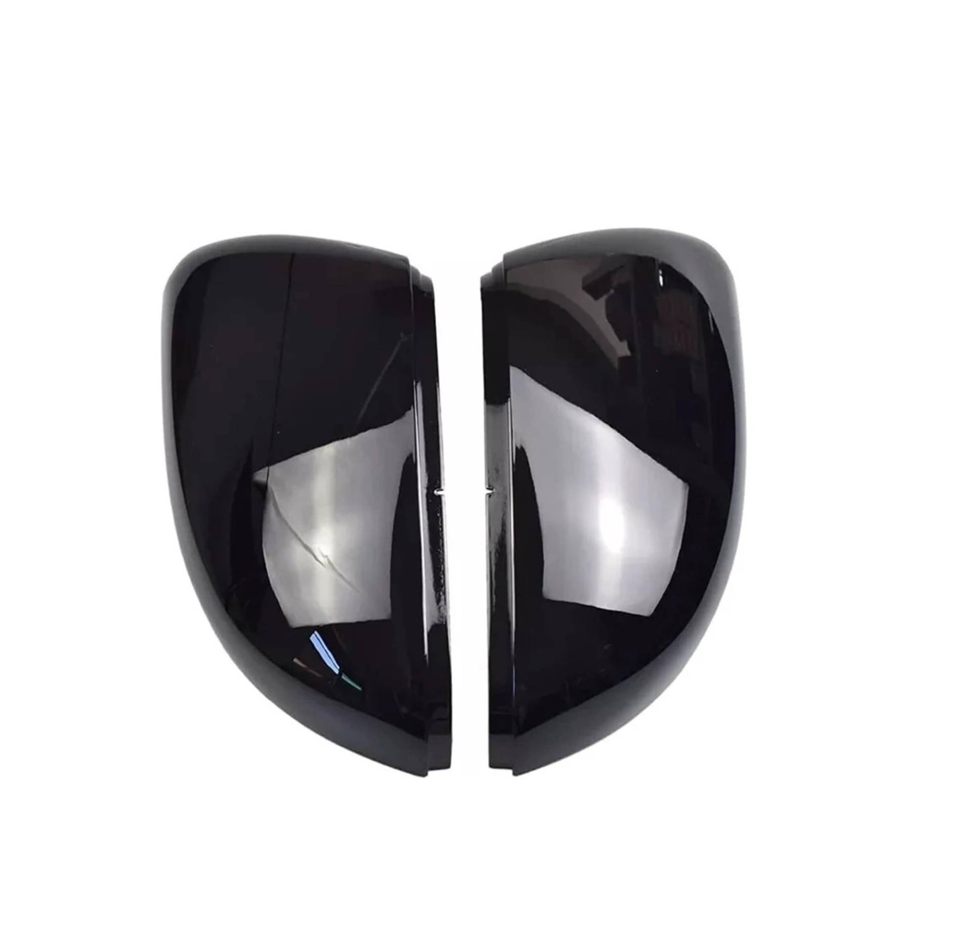 Türspiegelabdeckungen 1 Paar Seitenspiegelabdeckung Für VW Für Golf 6 MK6 Für GTI R20 Für Touran 2011 2012 2013 2014 2015 Auto-Rückspiegelkappe Kfz-Zubehör Spiegelgehäuse(Black) von Lnojxxk