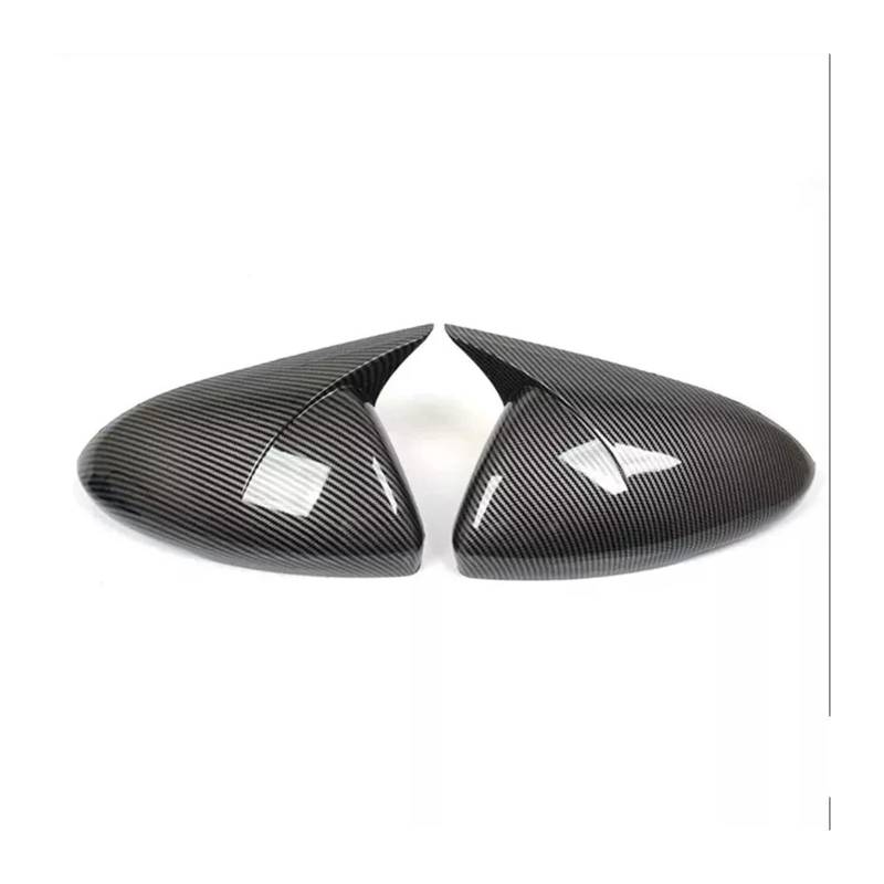 Türspiegelabdeckungen 2 STÜCKE Auto Rückspiegel Seitenspiegel Abdeckung Seitentür Flügel Rückansicht Kappe Fall Trim Shell Gehäuse Für Chevrolet Für Cruze 2016-2019 Spiegelgehäuse(Carbon Fibre) von Lnojxxk