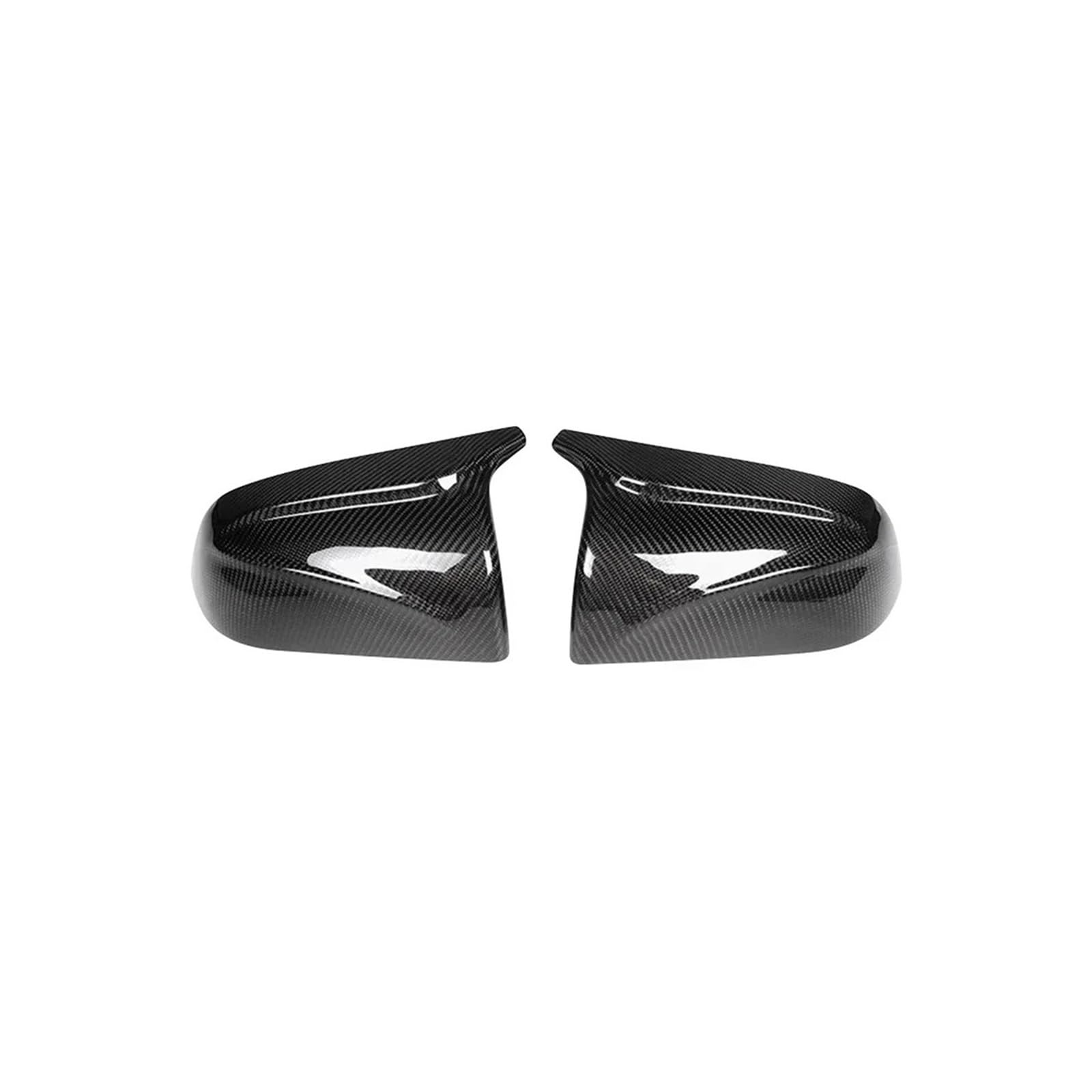 Türspiegelabdeckungen 2 Stück Auto-Seitenrückspiegel-Abdeckungsschalenkappengehäuse Ersatz Für Tesla Für Modell 3 2016 2017 2018 2019 2020 Spiegelgehäuse(Carbon Fiber Pattern) von Lnojxxk
