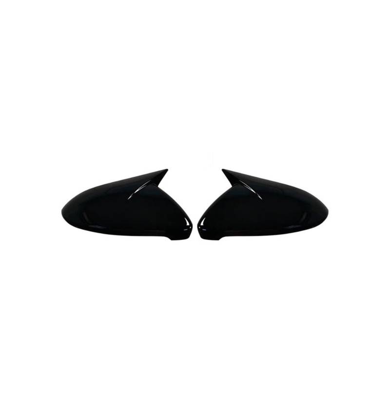 Türspiegelabdeckungen 2X Seitenspiegelabdeckung Carbon-Optik Für VW Für VW Für Golf 7 MK7 MK7.5 Für GTI R Für GTE Für GTD 2014-2019. Seitenrückspiegelkappenabdeckung Spiegelgehäuse(Bright Black) von Lnojxxk