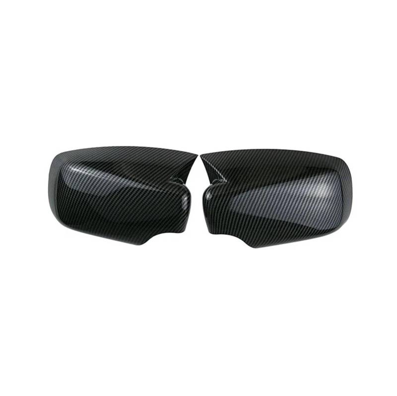 Türspiegelabdeckungen Für 3er E46 1998 1999 2000 2001 2002 2003-2005 Autoteile Rückspiegelgehäuse auf Leuchtend Schwarze Blinkerhupen-Schutzabdeckung geändert Spiegelgehäuse(1 Pair Carbon Fiber) von Lnojxxk