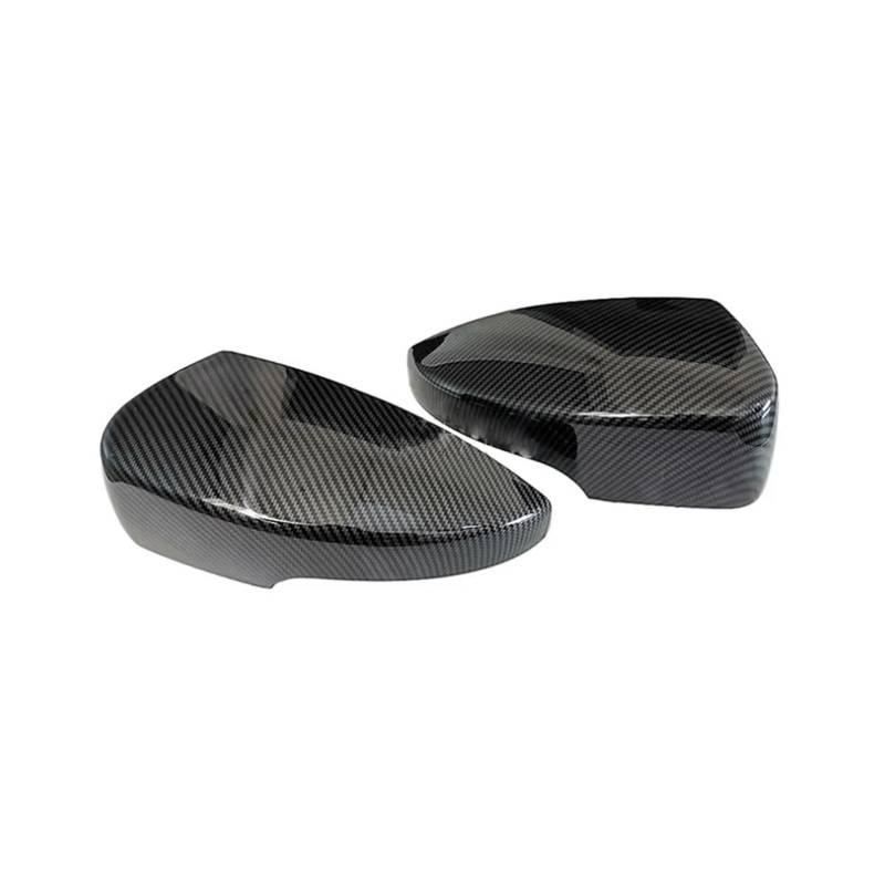 Türspiegelabdeckungen Für Ford Für Kuga Escape 2013-2018 Für Focus MK3 2012-2018 Auto-Ersatz-Rückspiegelabdeckung, Flügelkappe, Außentürverkleidung Spiegelgehäuse(Carbon Look) von Lnojxxk