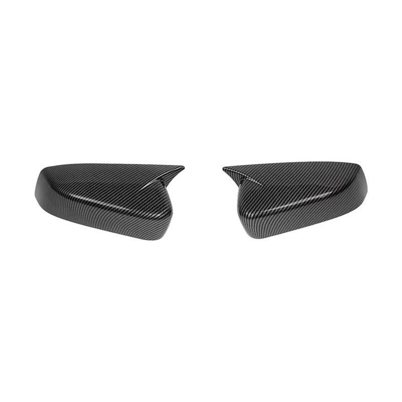Türspiegelabdeckungen Für Ford Für Mustang 2010 2011 2012 2013 2014 Auto-Rückspiegelabdeckung Flügelkappe Außentürgehäuse Schalenverkleidung Aufkleber Spiegelgehäuse(Carbon Look) von Lnojxxk