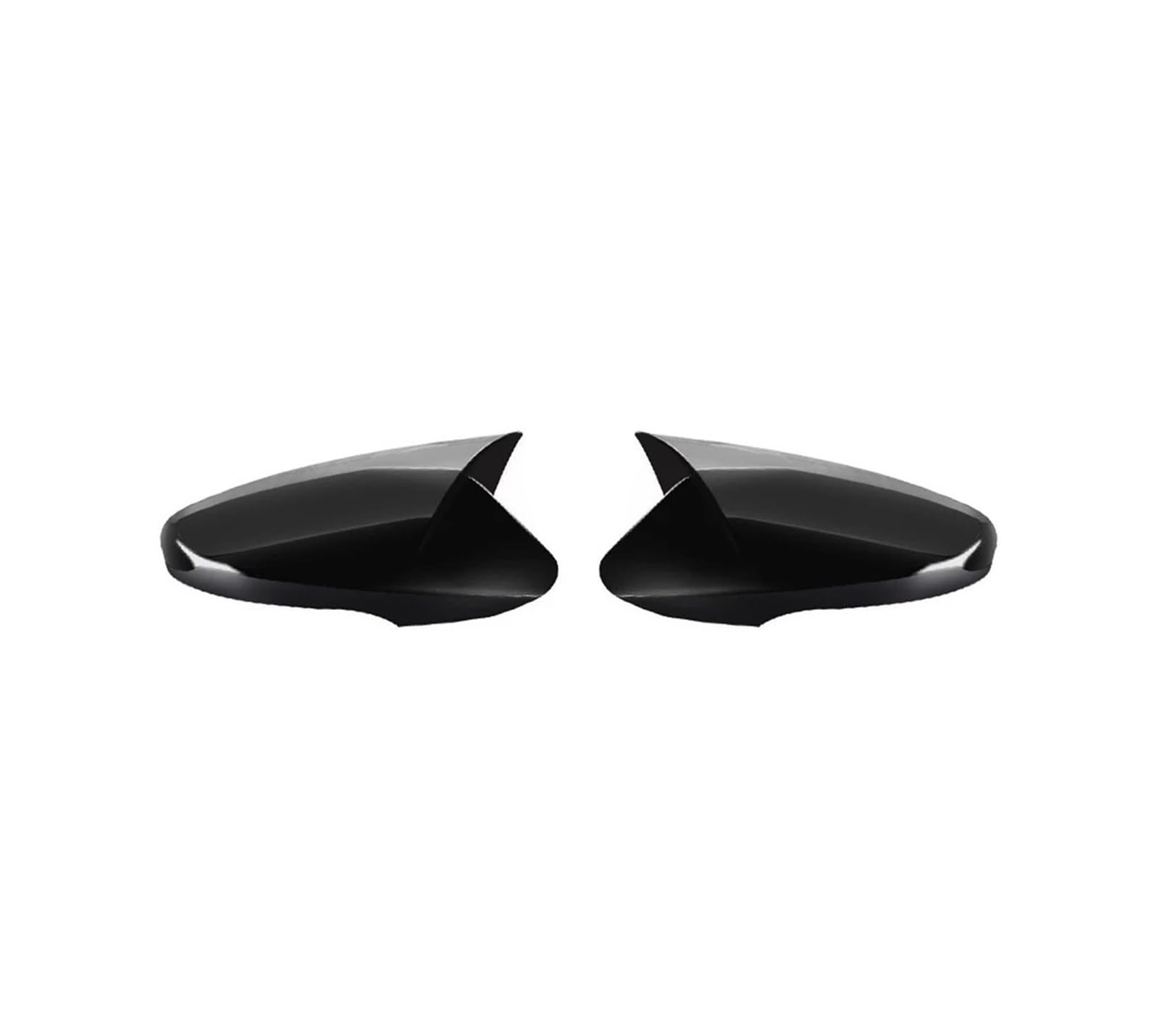 Türspiegelabdeckungen Für Hyundai Für Veloster 2012 2013 2014 2015-2018 Auto Rückspiegel Abdeckung Außen Zubehör Ox Horn Seite Shell Reverse Caps Trim Carbon Fiber Spiegelgehäuse(Bright Black) von Lnojxxk