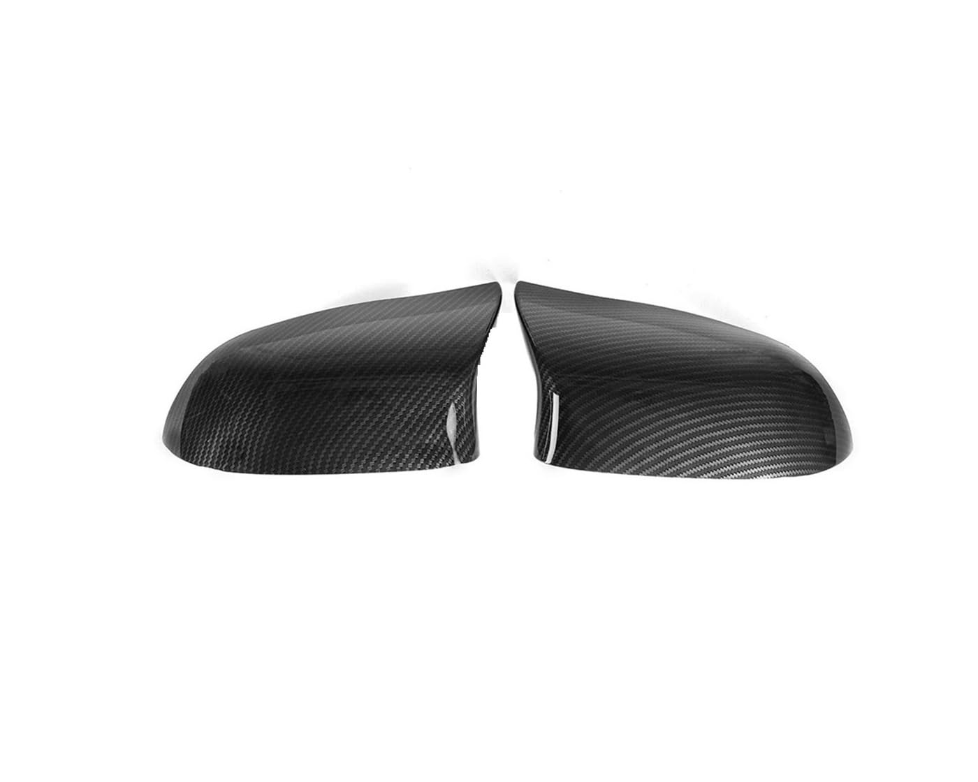 Türspiegelabdeckungen Für X5 F15 Für X6 F16 2014 2015 2016 2017 2018 Paar Rückspiegelkappe Auto Seitentürspiegelabdeckung Flügelkappe Ersatz 51167365113 Spiegelgehäuse(Carbon Fiber Look) von Lnojxxk