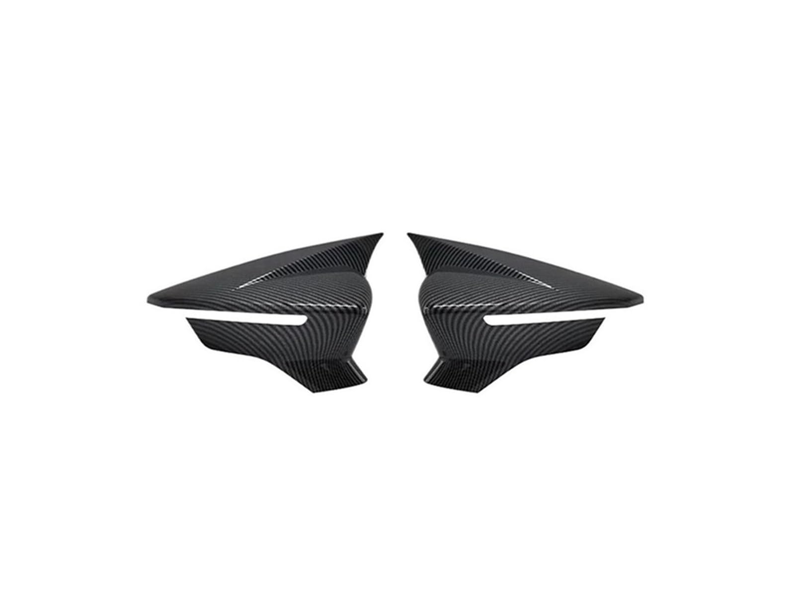 Türspiegelabdeckungen Kohlefaser-Schwarz-Auto-Rückspiegel-Außenspiegel-Abdeckkappen-Gehäuse Für Seat Für Leon Für Lion 5F III Für Ibiza 6F V KJ1 Für Arona KJ7 Spiegelgehäuse(Carbon Fiber) von Lnojxxk