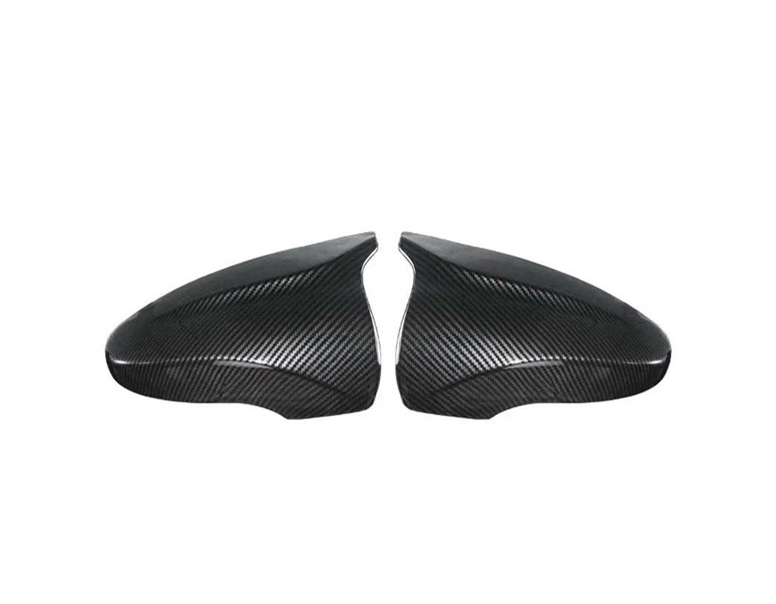 Türspiegelabdeckungen Rückspiegel-Abdeckkappen Für Die Seitenspiegel Ersatz-Shell Für VW Für Jetta MK6 Für Passat B7 Für Scirocco Für Käfer CC EOS Spiegelgehäuse(Carbon Look) von Lnojxxk