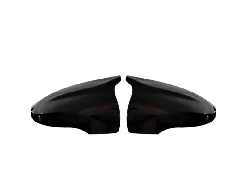 Türspiegelabdeckungen Rückspiegel-Abdeckkappen Für Die Seitenspiegel Ersatz-Shell Für VW Für Jetta MK6 Für Passat B7 Für Scirocco Für Käfer CC EOS Spiegelgehäuse(Gloss Black) von Lnojxxk
