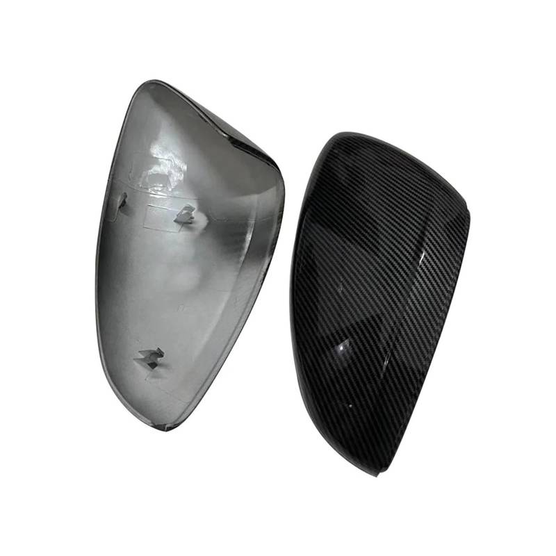 Türspiegelabdeckungen Schwarz/Weiß/Carbon-Look Auto-Seitenrückspiegelabckungen Für Peugeot 208 2008 2014 2015 2016 2017 2018 Ersatzspiegelkappen Spiegelgehäuse(Carbon Look) von Lnojxxk