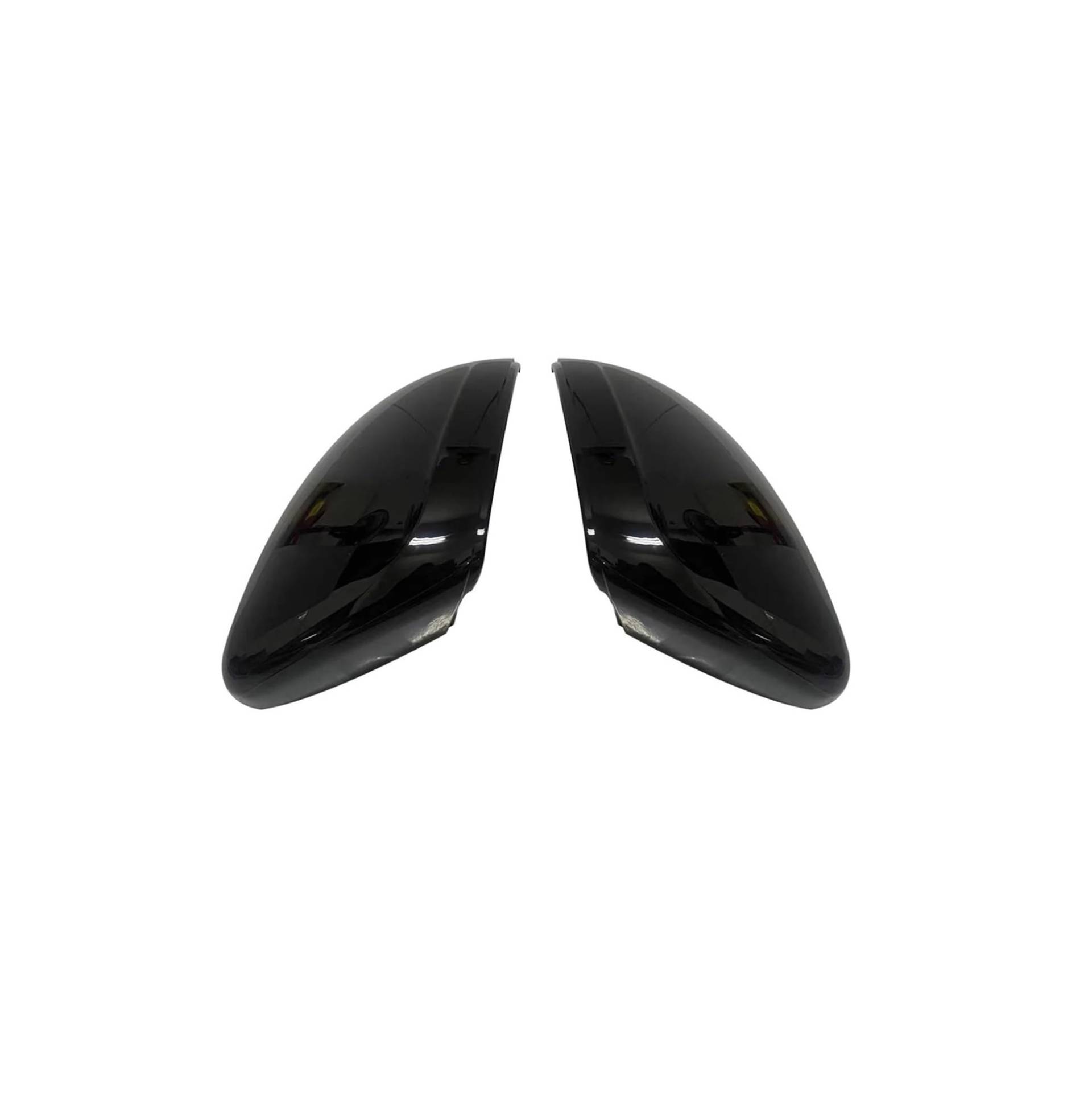 Türspiegelabdeckungen Schwarz/Weiß/Carbon-Look Auto-Seitenrückspiegelabckungen Für Peugeot 208 2008 2014 2015 2016 2017 2018 Ersatzspiegelkappen Spiegelgehäuse(Glossy Black) von Lnojxxk