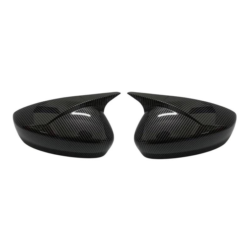 Türspiegelabdeckungen Seitenrückspiegelabdeckungen fürs Auto Zierleiste aus Ochsenhorn Rückspiegelkappenabdeckungen zusätzliches Autozubehör Für Mazda 6 Für Atenza Spiegelgehäuse(Carbon Fiber Look) von Lnojxxk