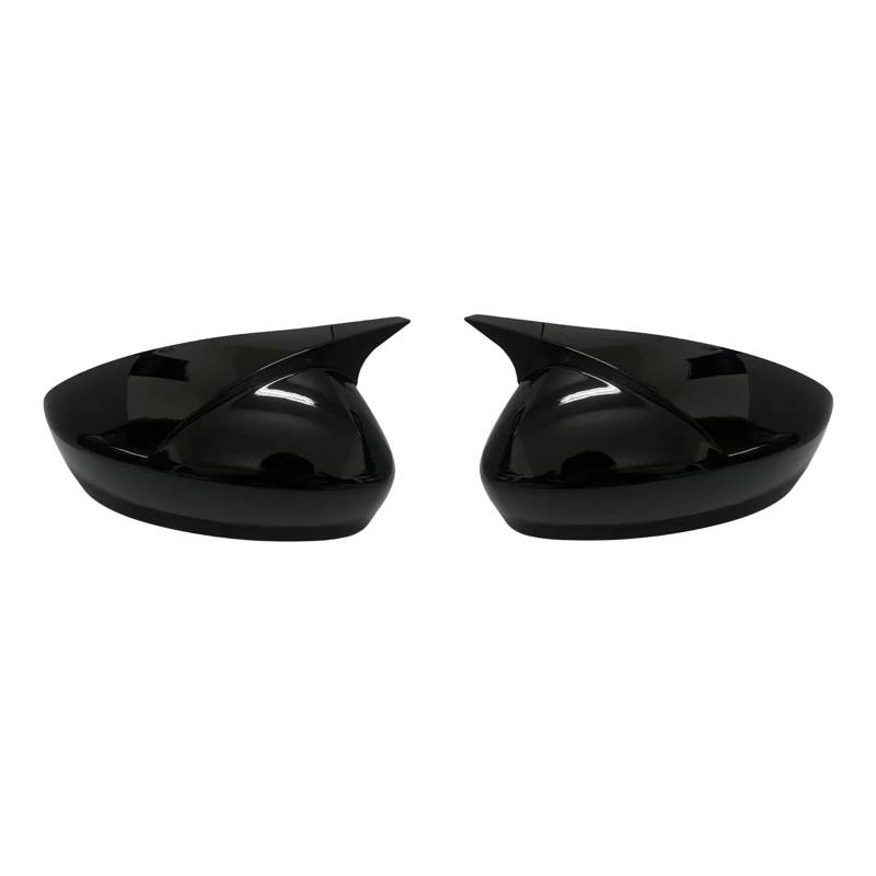 Türspiegelabdeckungen Seitenrückspiegelabdeckungen fürs Auto Zierleiste aus Ochsenhorn Rückspiegelkappenabdeckungen zusätzliches Autozubehör Für Mazda 6 Für Atenza Spiegelgehäuse(Glossy Black) von Lnojxxk