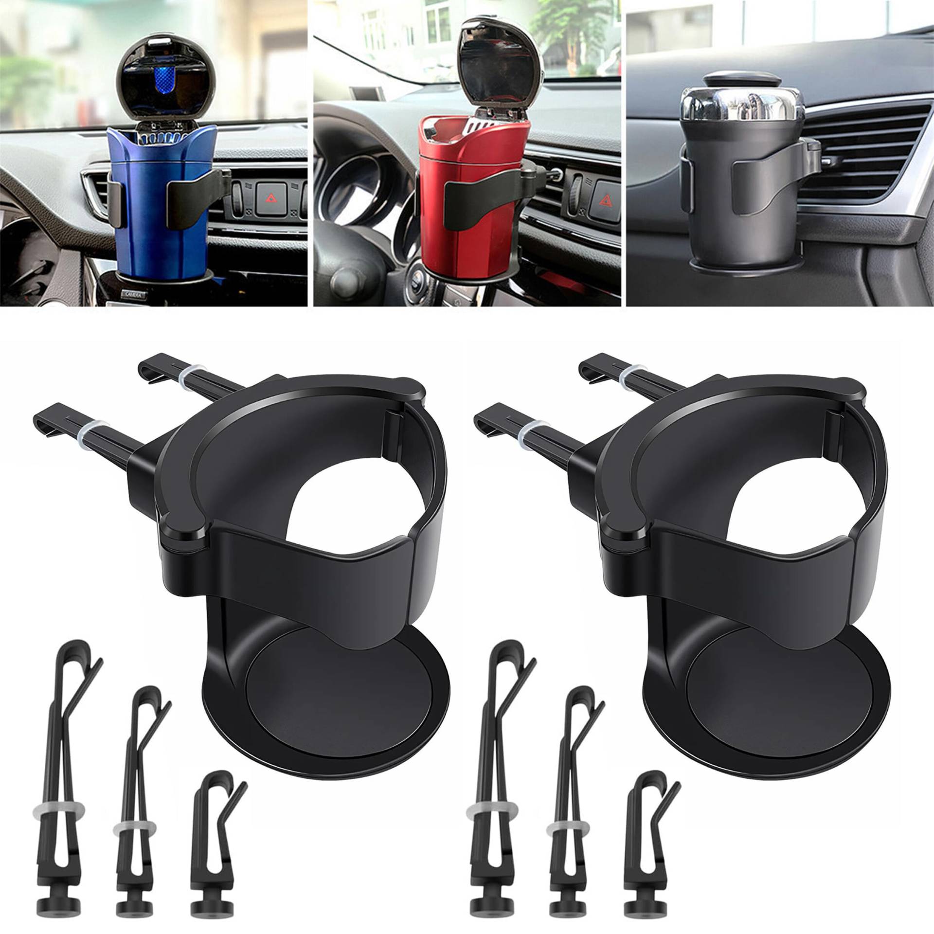 Auto Getränkehalter 2 Stück Becherhalter Auto, Lüftungshalterung, Universell Verstellbarer Auto-Belüftungs Flaschenhalter für Kaffeebecher, Getränkedose und Aschenbecher Auto Getränkehalter 2 Stück Becherhalter Auto, Lüftungshalterung, Universell Verstellbarer Auto-Belüftungs Flaschenhalter für Kaffeebecher, Getränkedose und Aschenbecher von LoNinLoAn