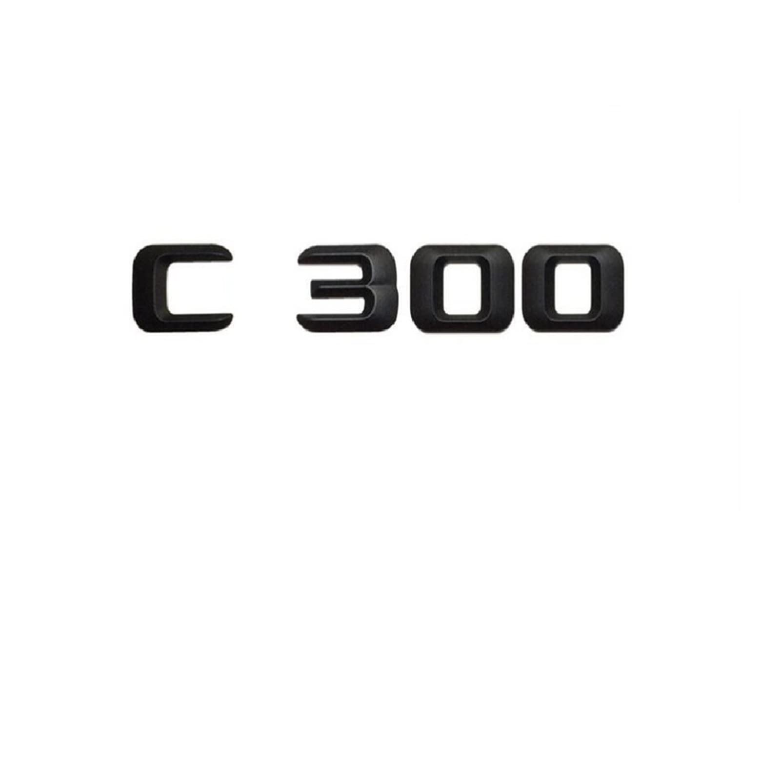 LORIER Mattschwarz " C 300" Auto-Kofferraum-hintere Buchstaben-Wort-Abzeichen-Emblem-Buchstaben-Aufkleber-Aufkleber, kompatibel mit Mercedes Benz C-Klasse C300 Logoaufkleber und Aufkleber LORIER Mattschwarz " C 300" Auto-Kofferraum-hintere Buchstaben-Wort-Abzeichen-Emblem-Buchstaben-Aufkleber-Aufkleber, kompatibel mit Mercedes Benz C-Klasse C300 Logoaufkleber und Aufkleber von LoRier