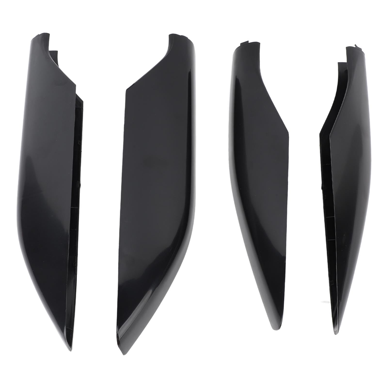 4PCS Auto Dachregal Seitenteilsende Endabdeckungskappe kompatibel für Prado FJ120 2002-2009, Dachschiene-Rack-Abdeckungsabdeckung Plastik Dachregal Schiene Endkappe Schutzlösung (Glossy Black) von Loboo Idea