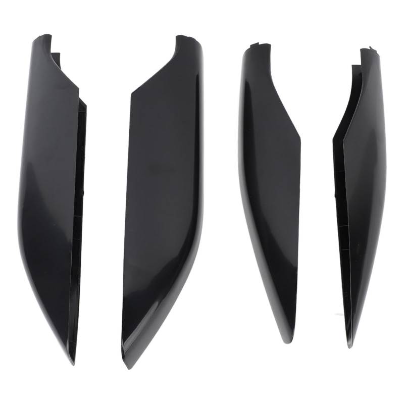 4PCS Auto Dachregal Seitenteilsende Endabdeckungskappe kompatibel für Prado FJ120 2002-2009, Dachschiene-Rack-Abdeckungsabdeckung Plastik Dachregal Schiene Endkappe Schutzlösung (Glossy Black) von Loboo Idea