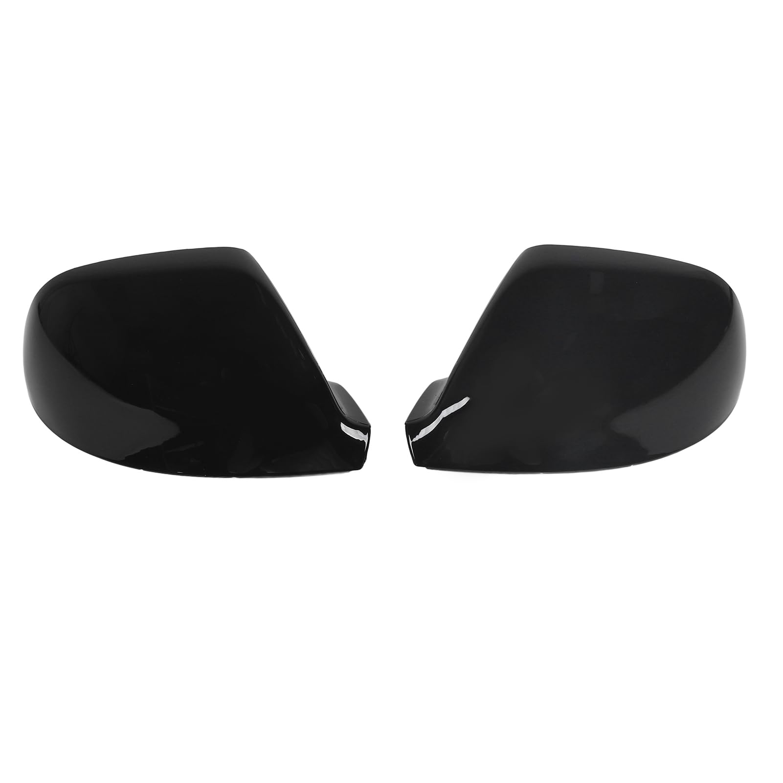 Car Door Rear View Mirror Cover Scratch ResistHousing Caps T5.1 T6 Pair for Right Hand Drive Vehicles (Glänzend schwarz) von Loboo Idea