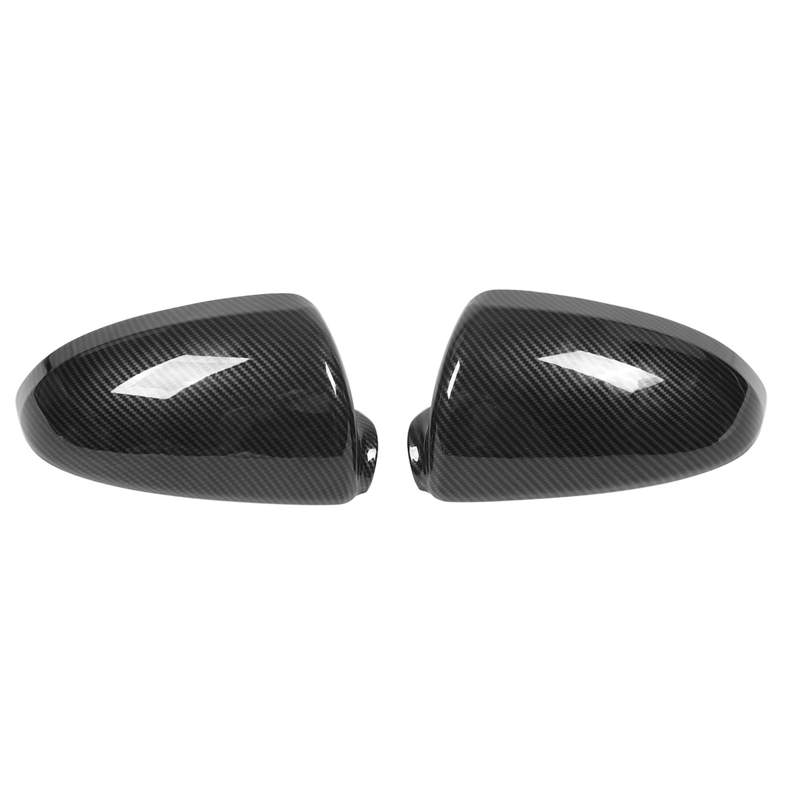 Carbon Fiber Style Glossy Black Mirror Cover Cap Replacement for Smart Fortwo W451 - Stylish & Protective Door Side Mirror Cap for Upgrade Exterior von Loboo Idea