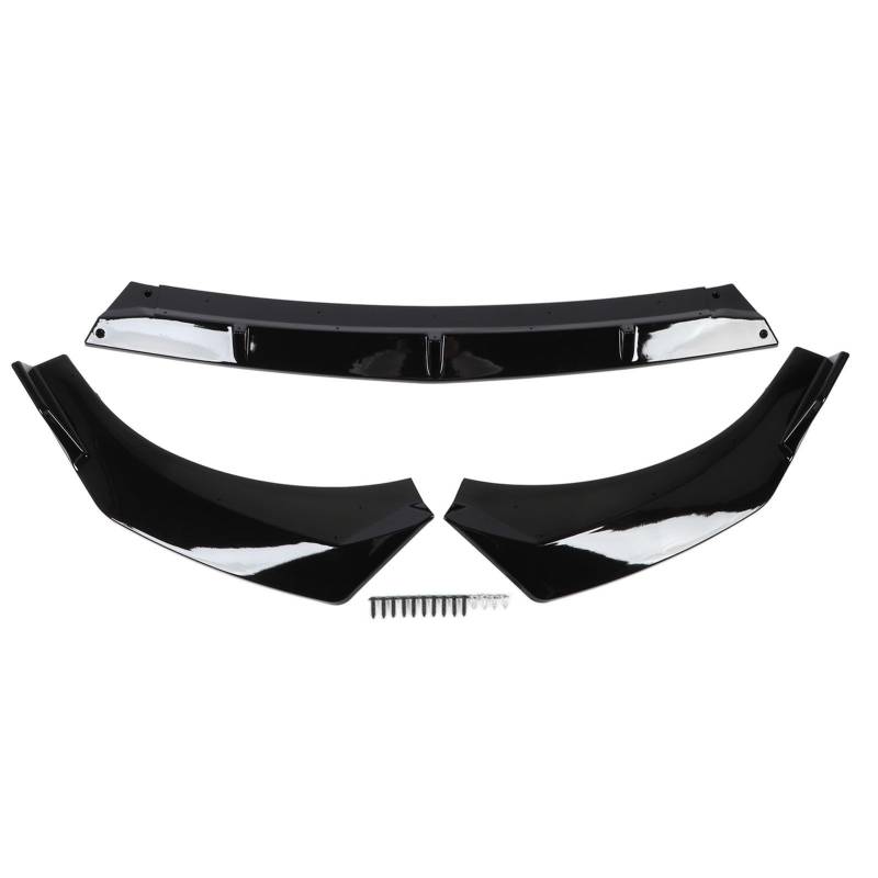 Frontlippenkarosserie-Kit glänzend schwarz verbesserte Sicherheit Frontstoßstange Unterlippe Splitter Spoiler für CN7 2021-2023 von Loboo Idea