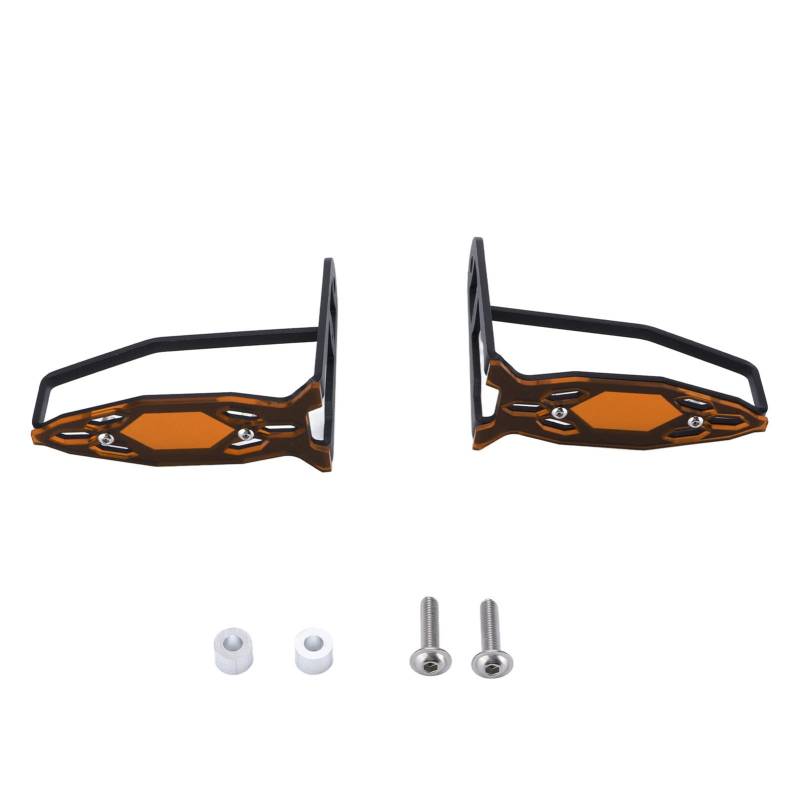 Loboo Idea Motorcycle Turn Signal Lamp Protector High Quality Replacement for R1200GS R1250GS ADV Suitable for F 750 GS F 850 GS R1200GS LC Adventure R1200GS Adv R1250GS Adventure 2 Pcs (Nach Orange) von Loboo Idea