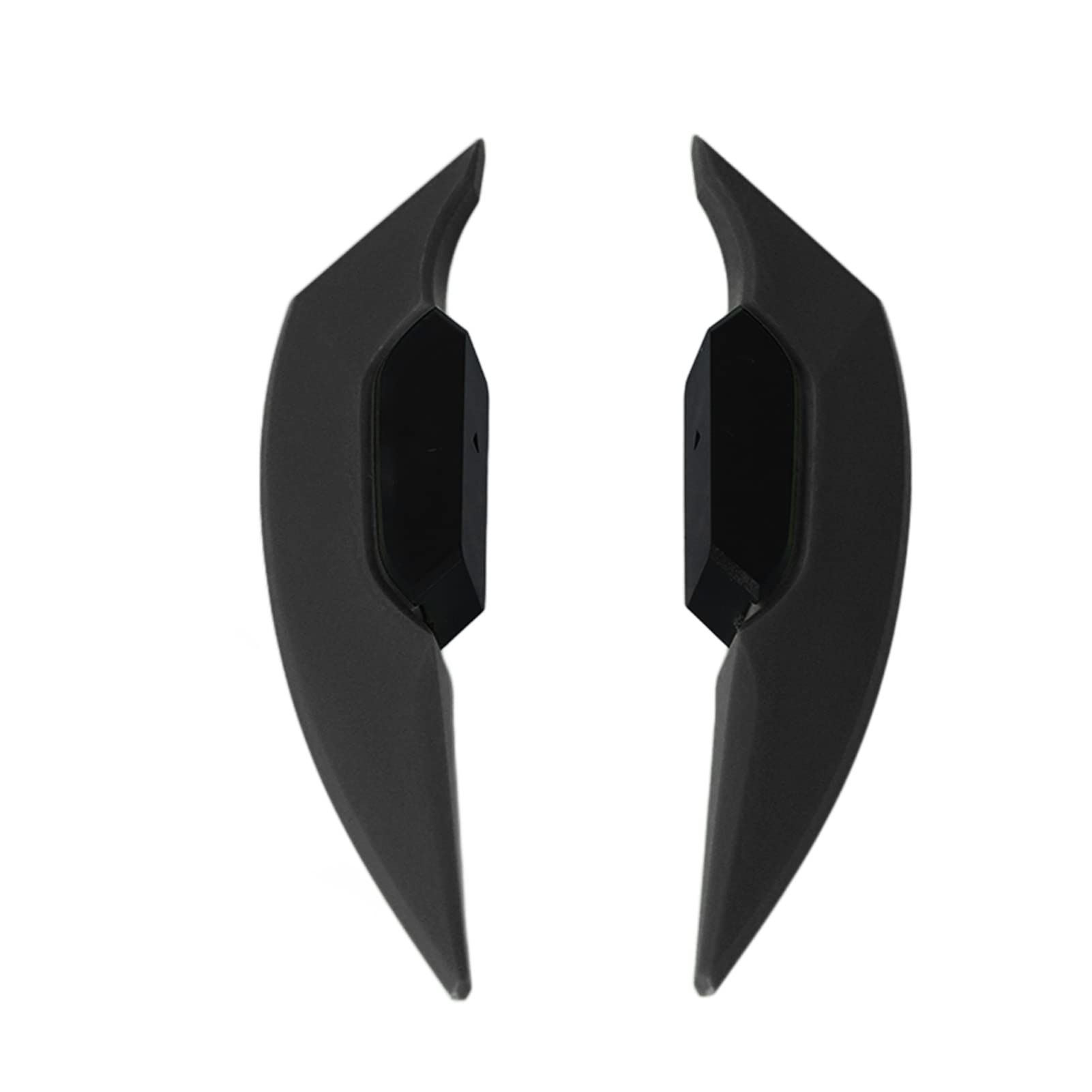 Motorcycle WINGLETS AERODYNAMIC Spoiler Sleek Design for Electric Bikes ATV (Black) von Loboo Idea