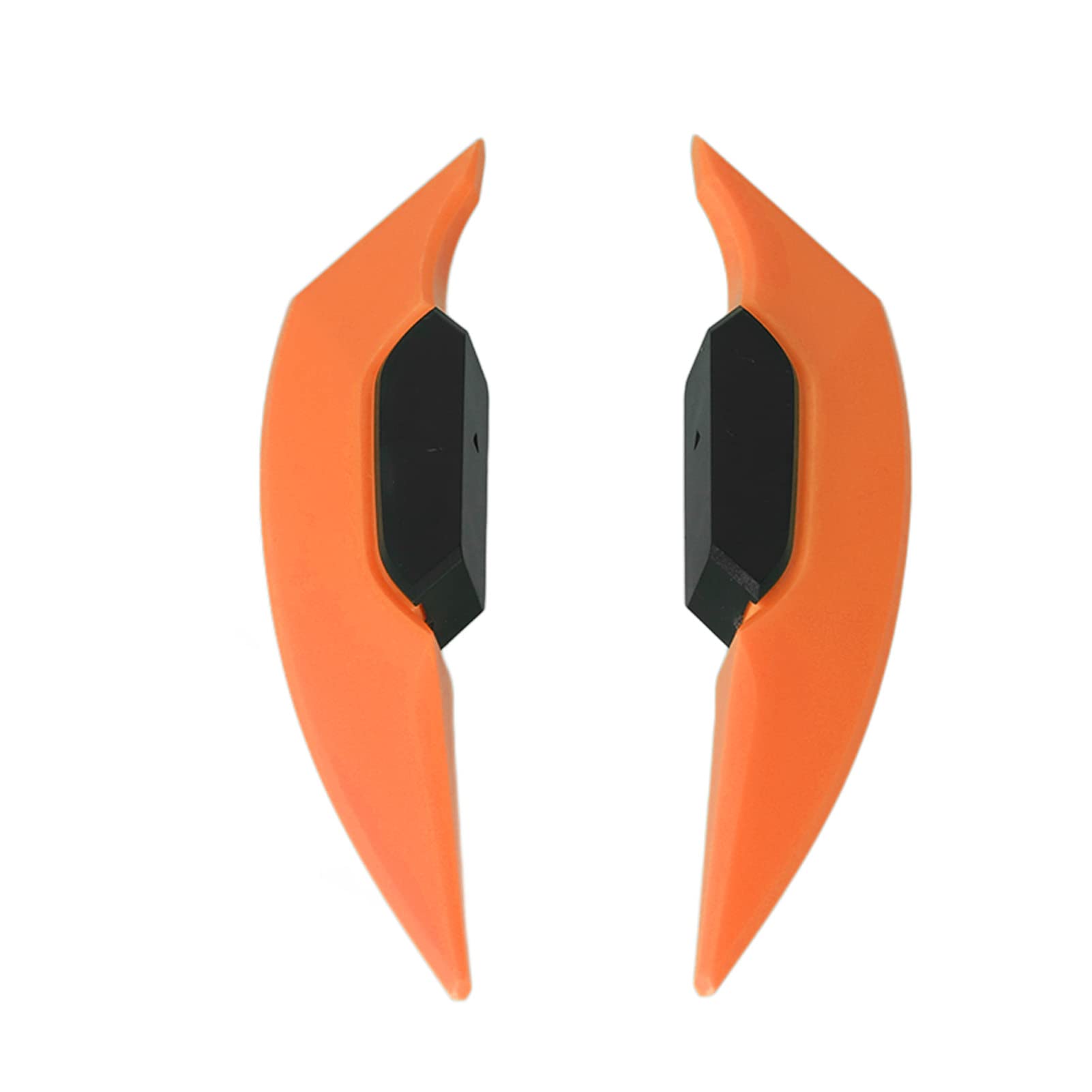 Motorcycle WINGLETS AERODYNAMIC Spoiler Sleek Design for Electric Bikes ATV (Orange) von Loboo Idea