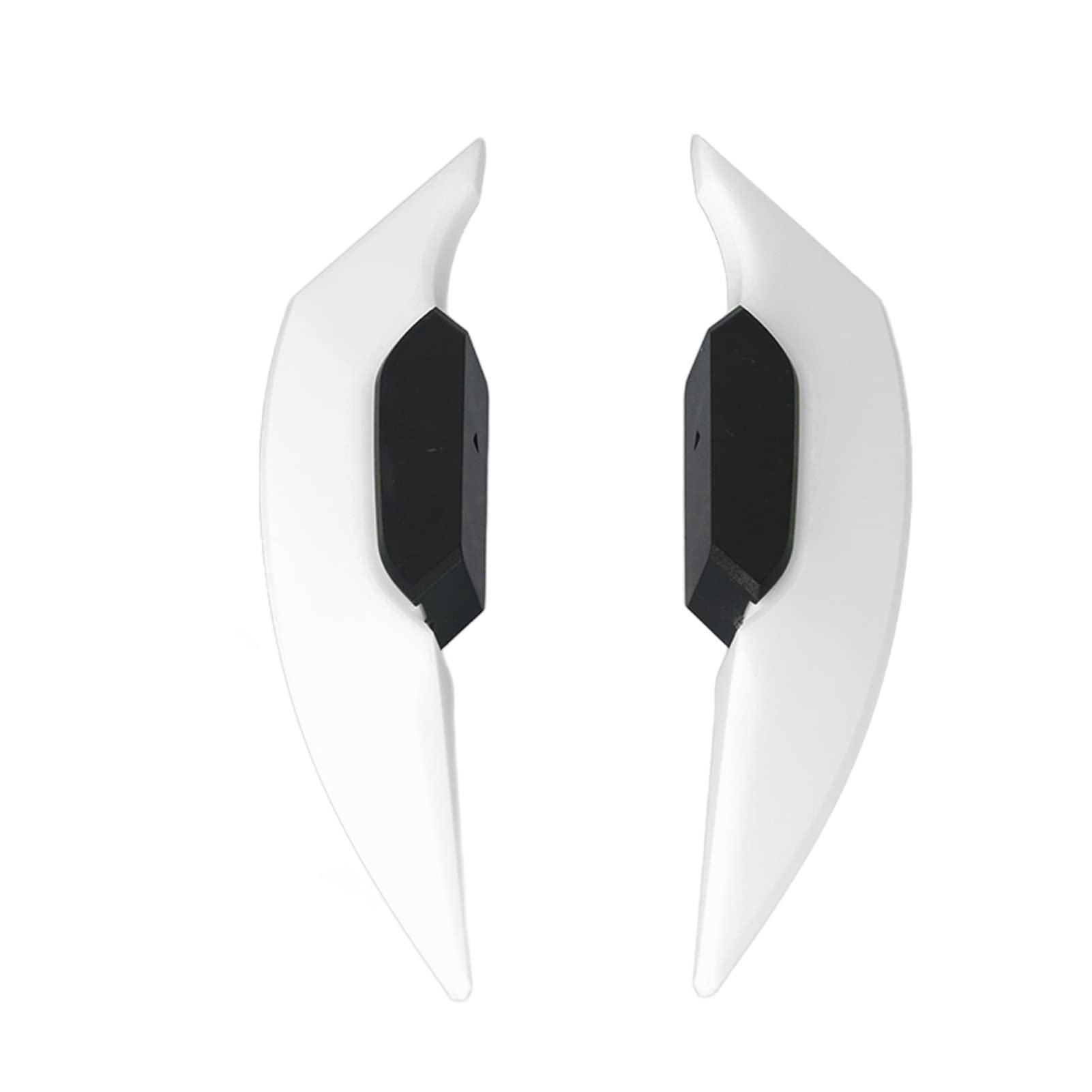 Motorcycle WINGLETS AERODYNAMIC Spoiler Sleek Design for Electric Bikes ATV (White) von Loboo Idea