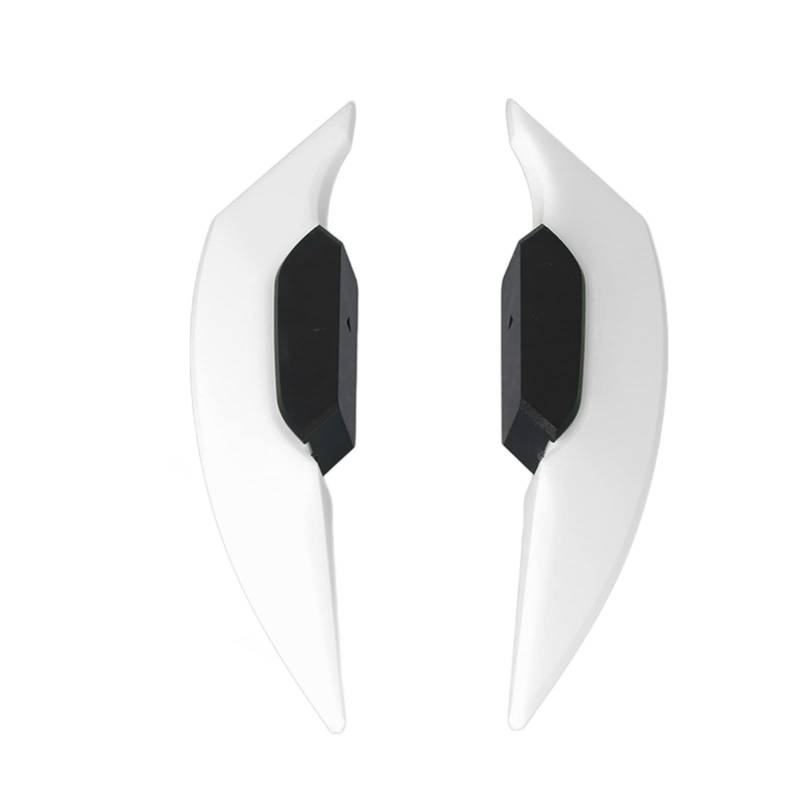 Motorcycle WINGLETS AERODYNAMIC Spoiler Sleek Design for Electric Bikes ATV (White) von Loboo Idea