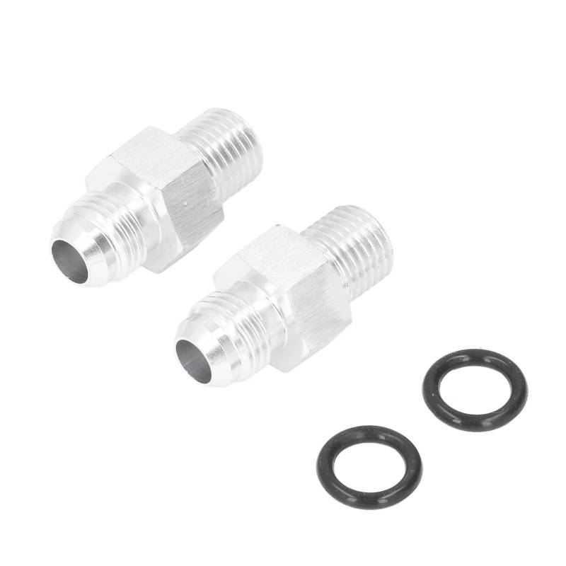 Pair Transmission Cooler Adapter Fittings 6AN to 1/4in NPSM 3163000833 TH350 TH400 4L60E 4L70E 700R4 TR6060 Strong Compatibility Easy Installation von Loboo Idea
