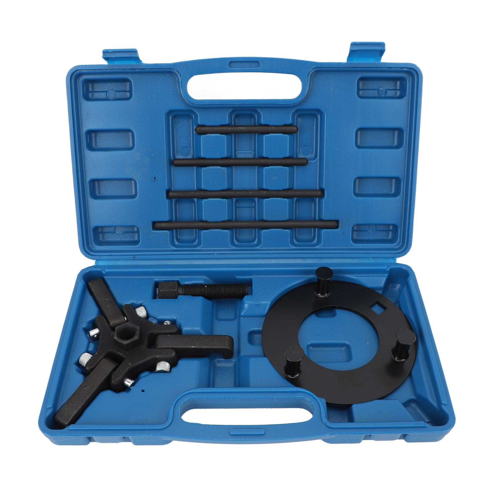 Locadence Harmonic Balancer Puller Kit, 3 Backen Verstellbarer Hochfester Kohlenstoffstahl Harmonic Damper Pulley Puller Ersatz für 2,0 L DOHC Non Turbo Locadence Harmonic Balancer Puller Kit, 3 Backen Verstellbarer Hochfester Kohlenstoffstahl Harmonic Damper Pulley Puller Ersatz für 2,0 L DOHC Non Turbo von Locadence
