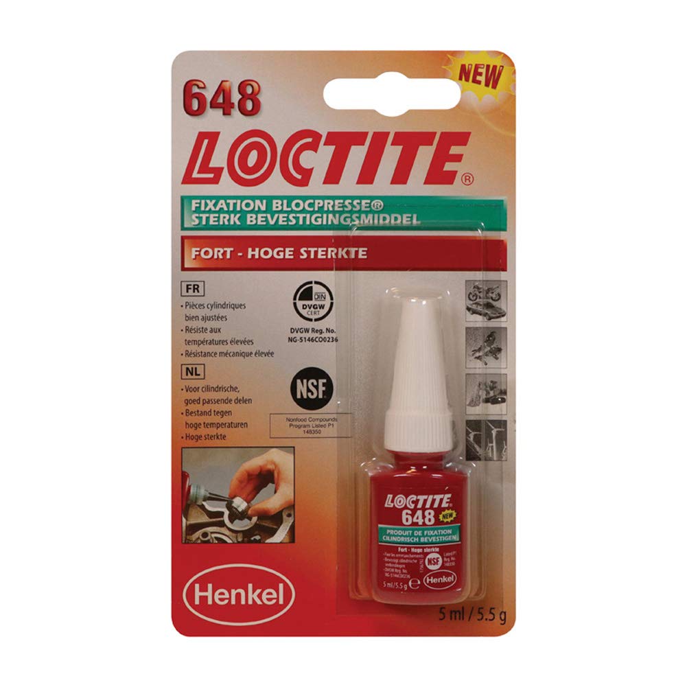 Loctite 648 Fügeklebstoff - hochfest (grün) 5ml von Loctite