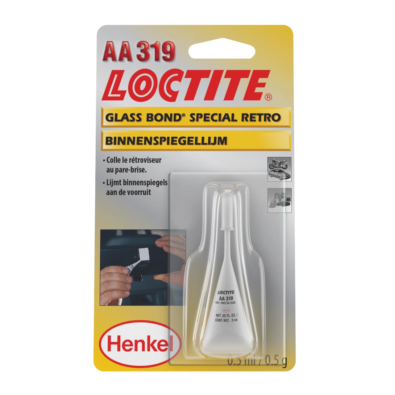 Loctite 319 Klebstoff für Innenspiegel 0.5ml von Loctite