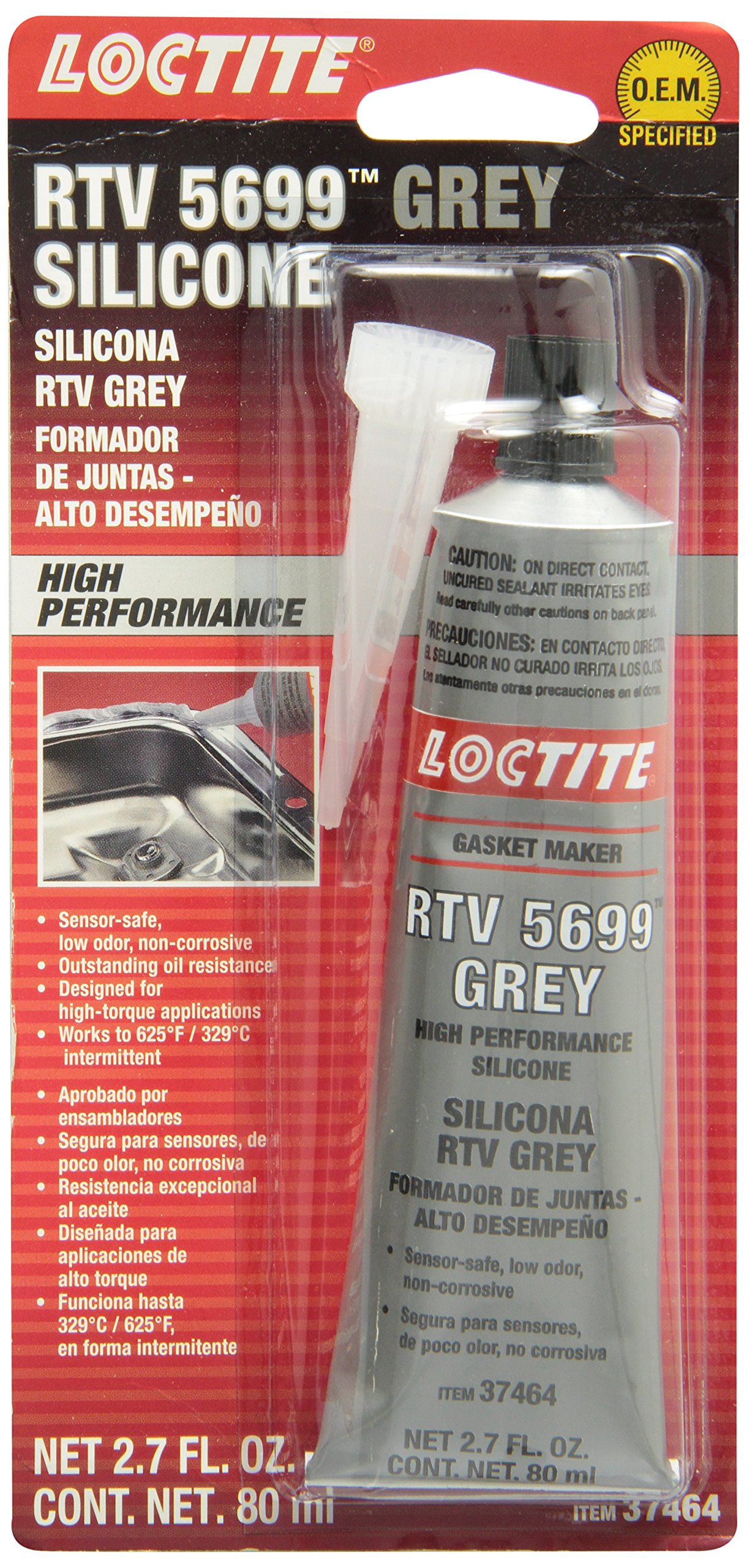 Loctite 37464 Grey RTV 598 High Performance Silikon 80ml von Loctite