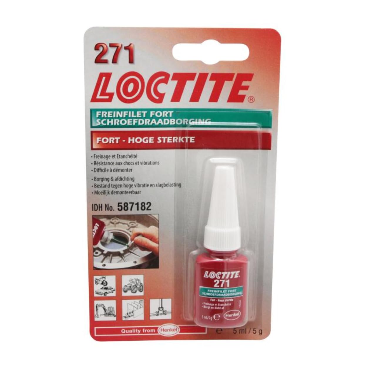 Loctite 1831703 271 Schraubensicherung hochfest (rot) 5ml von Loctite
