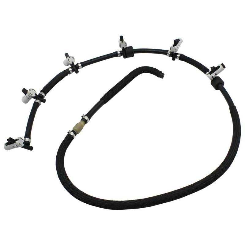 Lodokdre Kraftstoffrücklaufschlauch für 3er-Serie, Schwarz, Kunststoff + Metall, Automotive Parts, Einzelstück, 1x, Korrekter Anschluss, Kein Schneiden oder Spleißen von Lodokdre