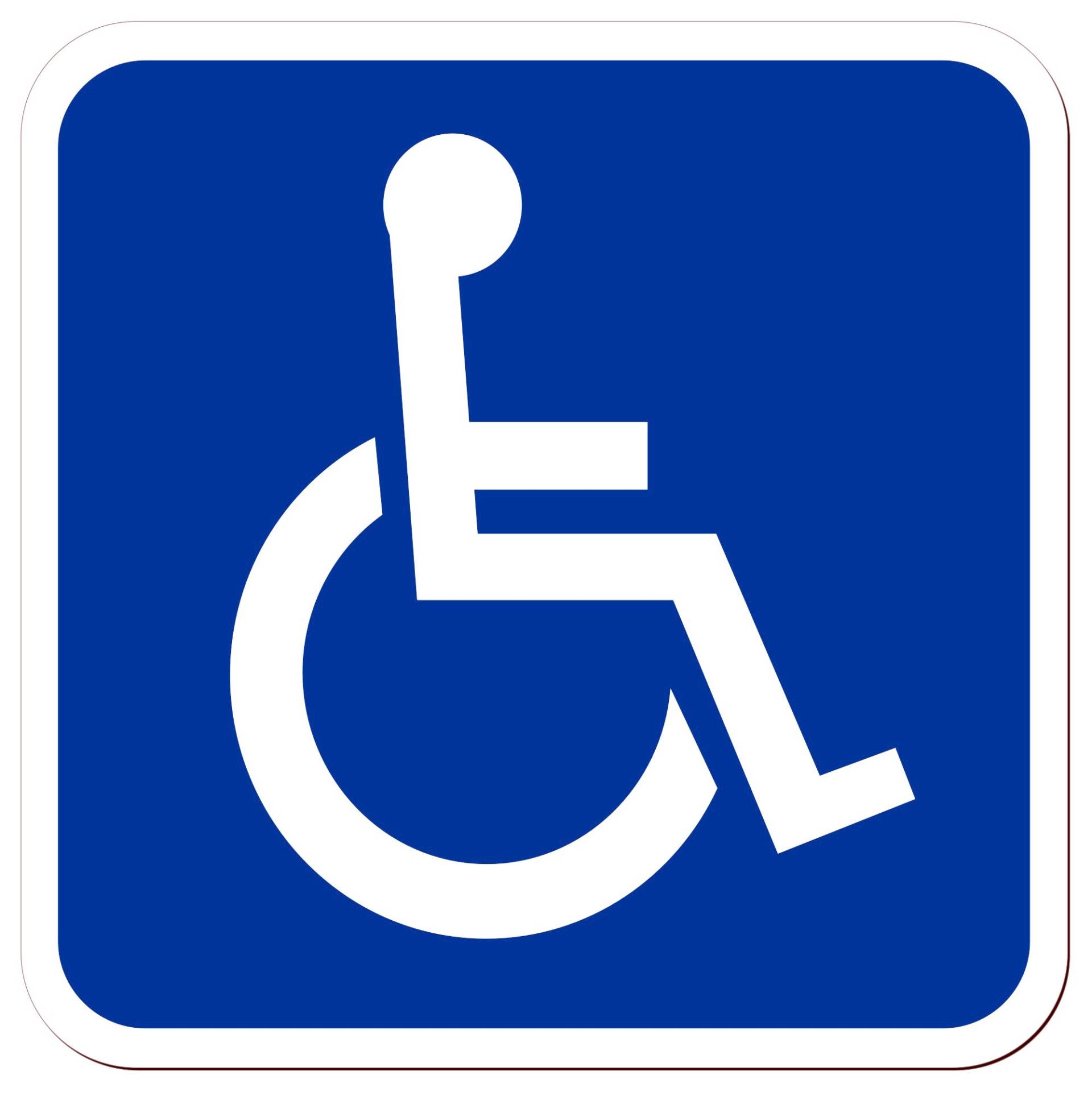 LOHOFOL Magnetschild Beförderung von Menschen mit Behinderungen | Schwerbehinderten-Transport Rollstuhlfahrer Rollstuhl | Schild magnetisch | mehrere Größen lieferbar (40 x 40 cm) von LOHOFOL