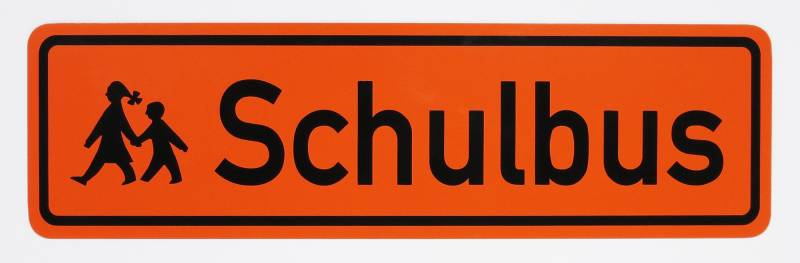 LOHOFOL Magnetschild Schulbus | Zusatzkennzeichnung | Schulbusschild Schild magnetisch | lieferbar in DREI Größen (65 x 19 cm) von LOHOFOL