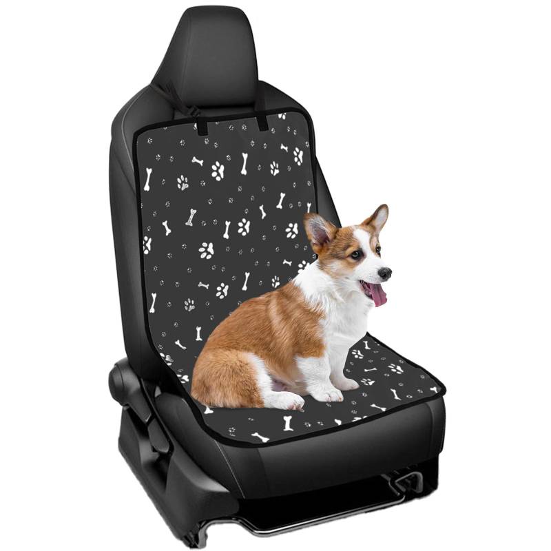 Autositzbezüge für Hunde, Vorder Hund Autoschondecke Rückbank, Autositzschoner Kratzfester Rutschfester, Hund Auto Autositz Abdeckung Universell passend für Pkw, LKW, Transporter und SUVs (Grau) von Lollanda
