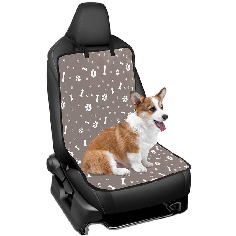 Autositzbezüge für Hunde, Vorder Hund Autoschondecke Rückbank, Autositzschoner Kratzfester Rutschfester, Hund Auto Autositz Abdeckung Universell passend für Pkw, LKW, Transporter und SUVs (Schwarz) von Lollanda